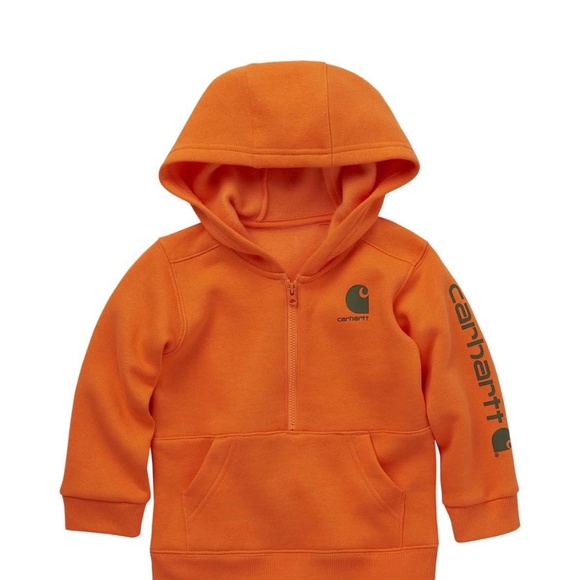 Carhartt Other - Orange Baby Carhartt 1/2 Zip Pullover hoodie